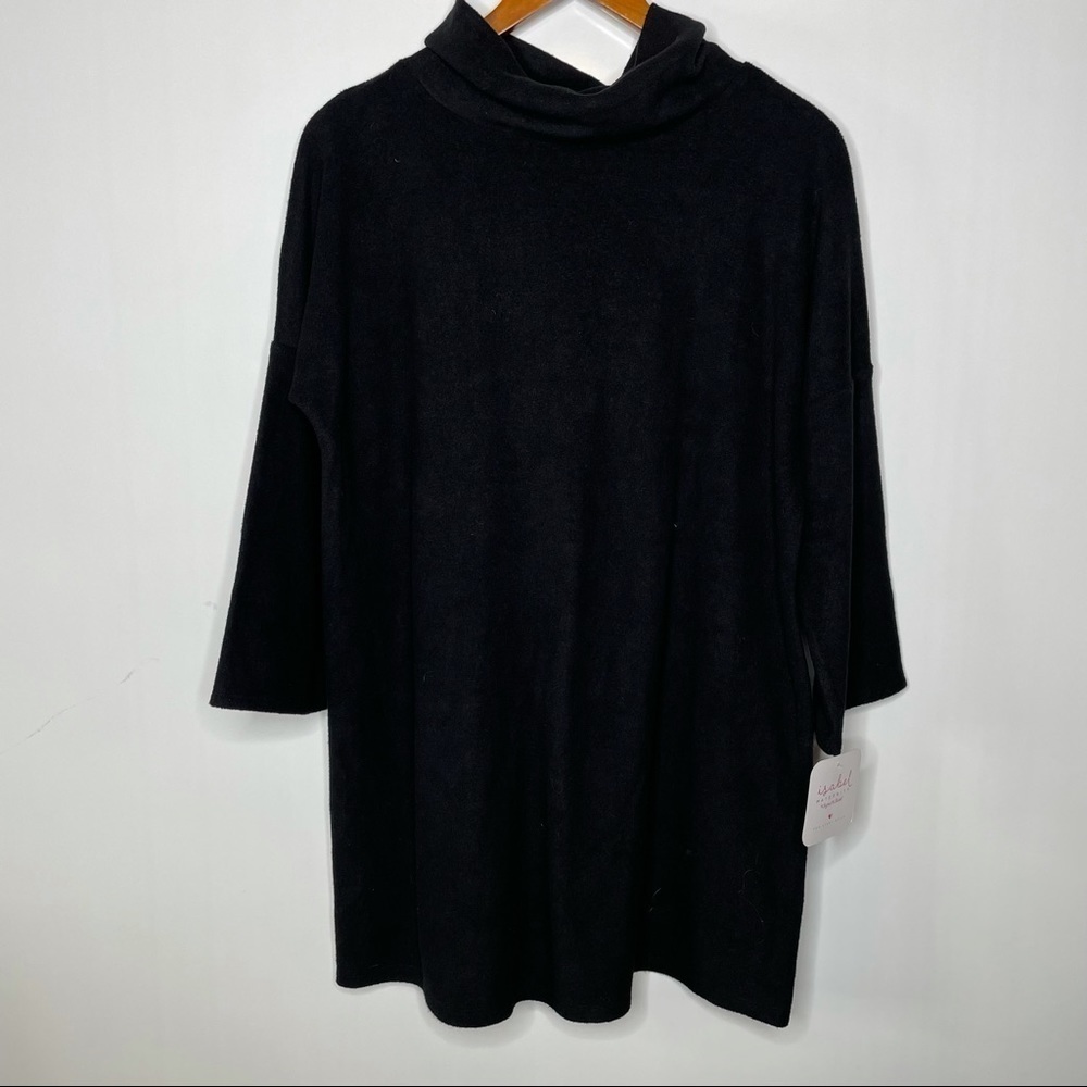Isabel Maternity NWT Black Mock Neck Top Medium